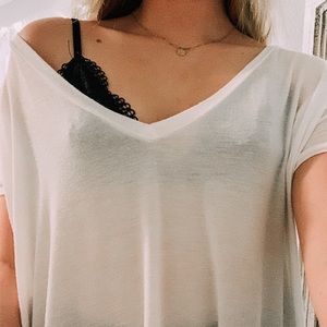 Brandy Melville White Tee